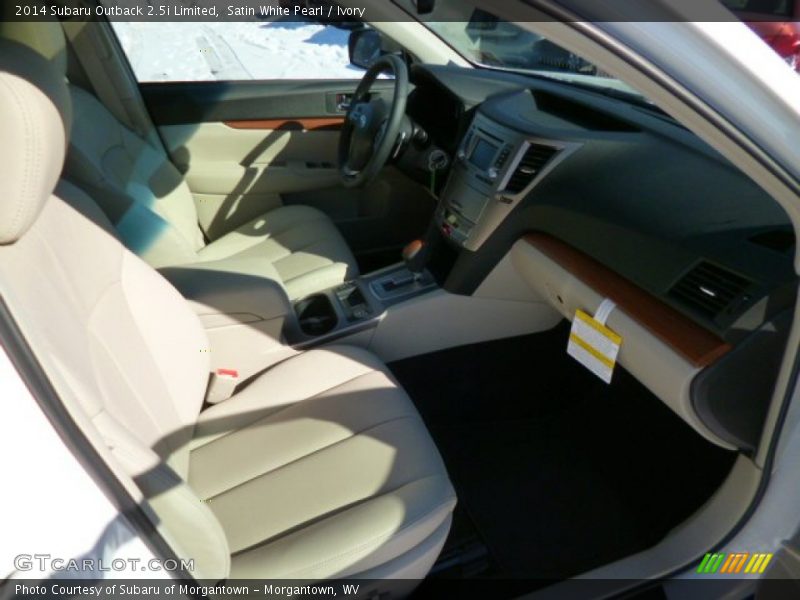 Satin White Pearl / Ivory 2014 Subaru Outback 2.5i Limited