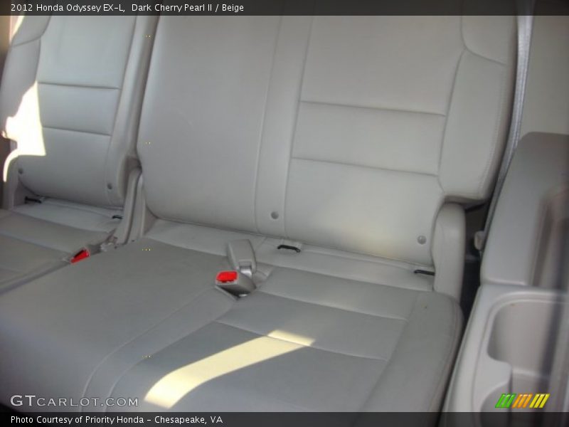 Dark Cherry Pearl II / Beige 2012 Honda Odyssey EX-L