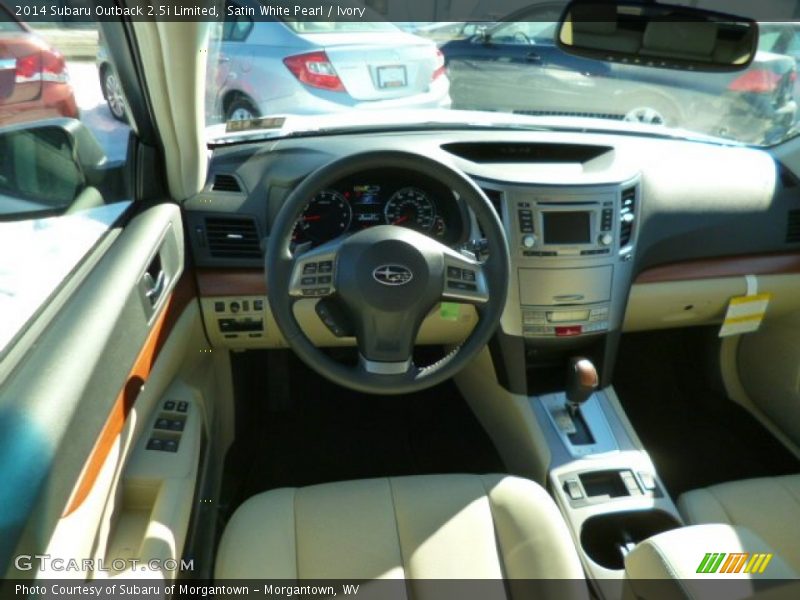 Satin White Pearl / Ivory 2014 Subaru Outback 2.5i Limited