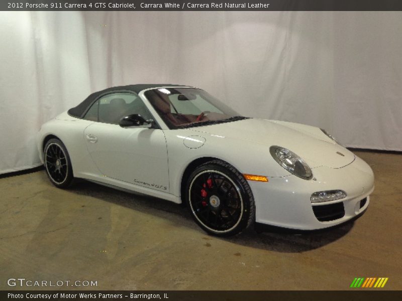 Carrara White / Carrera Red Natural Leather 2012 Porsche 911 Carrera 4 GTS Cabriolet