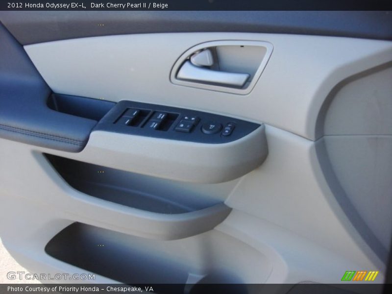 Dark Cherry Pearl II / Beige 2012 Honda Odyssey EX-L