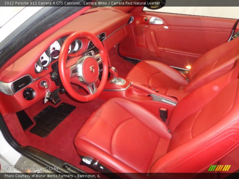 Carrera Red Natural Leather Interior - 2012 911 Carrera 4 GTS Cabriolet 