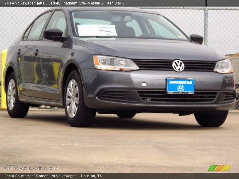 Platinum Gray Metallic / Titan Black 2014 Volkswagen Jetta S Sedan