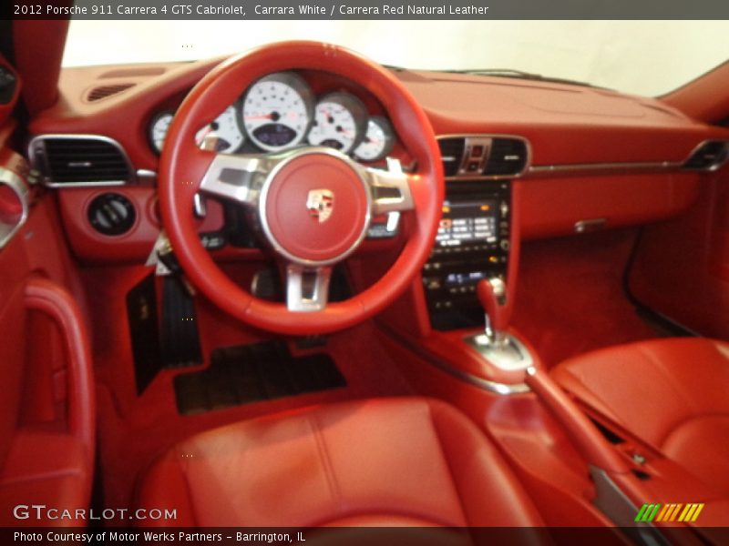 Carrara White / Carrera Red Natural Leather 2012 Porsche 911 Carrera 4 GTS Cabriolet