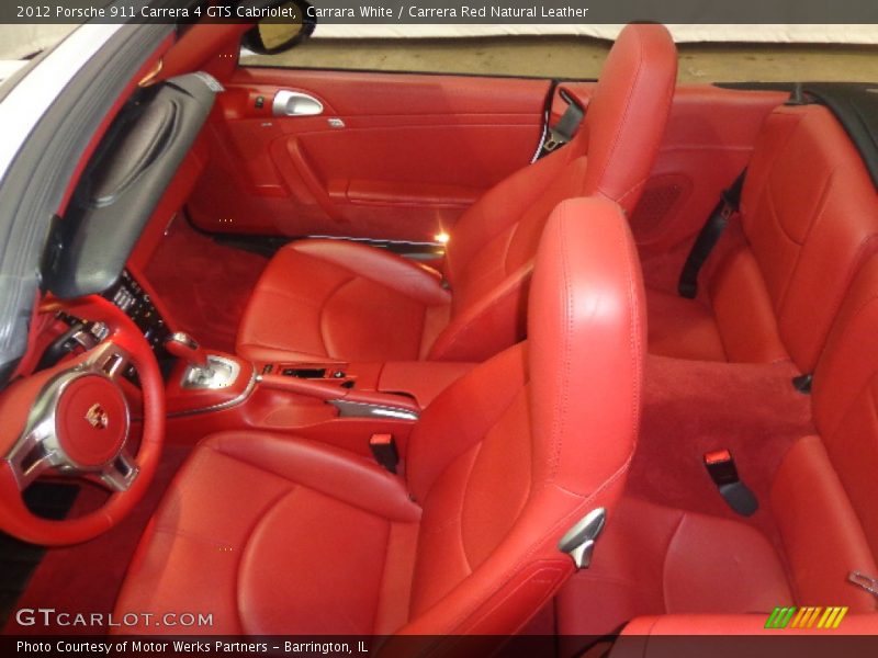  2012 911 Carrera 4 GTS Cabriolet Carrera Red Natural Leather Interior