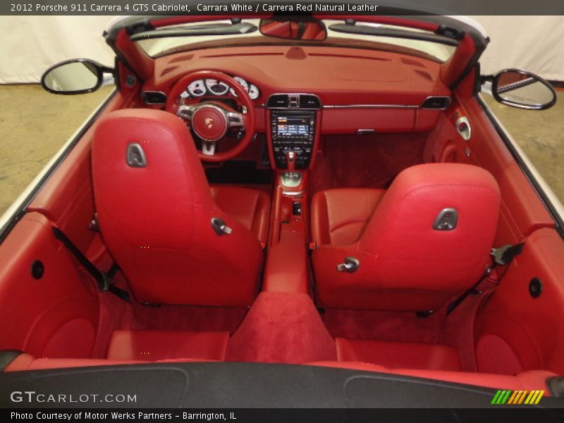Carrara White / Carrera Red Natural Leather 2012 Porsche 911 Carrera 4 GTS Cabriolet