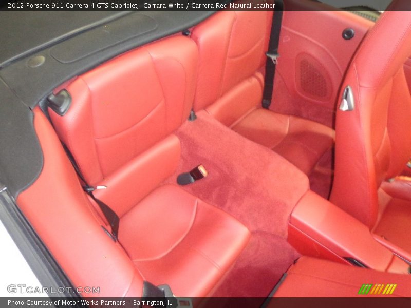 Rear Seat of 2012 911 Carrera 4 GTS Cabriolet