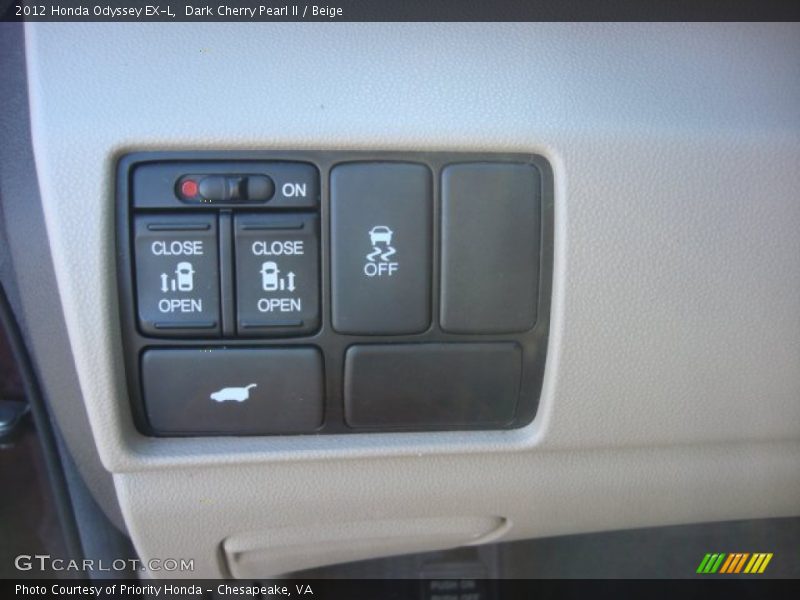 Dark Cherry Pearl II / Beige 2012 Honda Odyssey EX-L