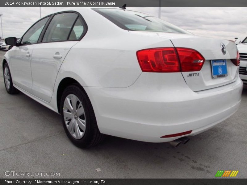 Pure White / Cornsilk Beige 2014 Volkswagen Jetta SE Sedan