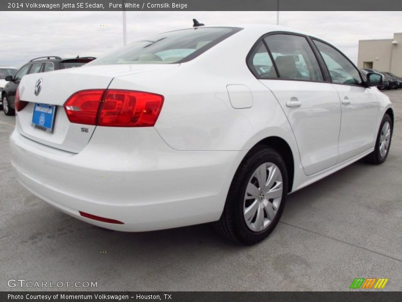 Pure White / Cornsilk Beige 2014 Volkswagen Jetta SE Sedan