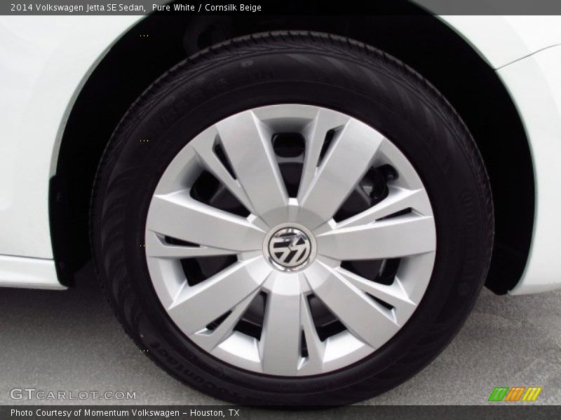 Pure White / Cornsilk Beige 2014 Volkswagen Jetta SE Sedan