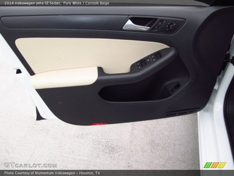Pure White / Cornsilk Beige 2014 Volkswagen Jetta SE Sedan