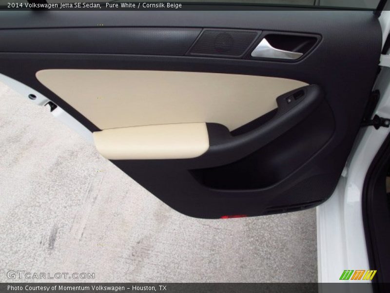 Pure White / Cornsilk Beige 2014 Volkswagen Jetta SE Sedan