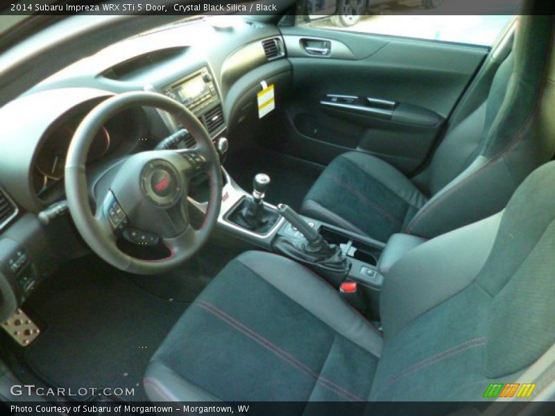  2014 Impreza WRX STi 5 Door Black Interior