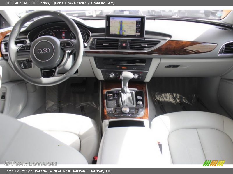 Quartz Gray Metallic / Titanium Gray 2013 Audi A6 2.0T Sedan