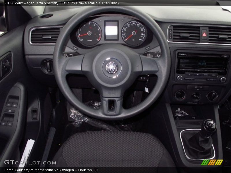 Platinum Gray Metallic / Titan Black 2014 Volkswagen Jetta S Sedan