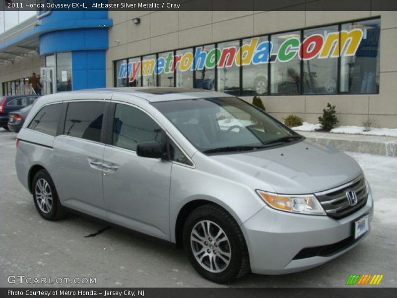 Alabaster Silver Metallic / Gray 2011 Honda Odyssey EX-L