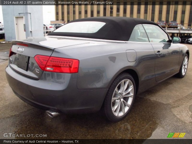 Monsoon Gray Metallic / Titanium Gray 2014 Audi A5 2.0T quattro Cabriolet