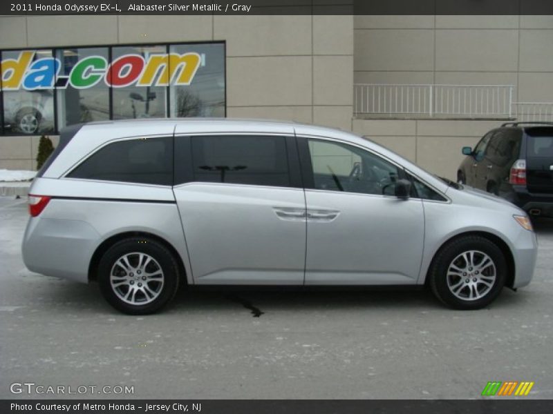 Alabaster Silver Metallic / Gray 2011 Honda Odyssey EX-L