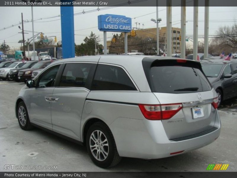 Alabaster Silver Metallic / Gray 2011 Honda Odyssey EX-L