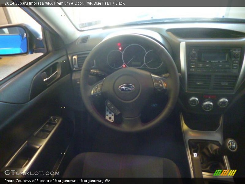 WR Blue Pearl / Black 2014 Subaru Impreza WRX Premium 4 Door