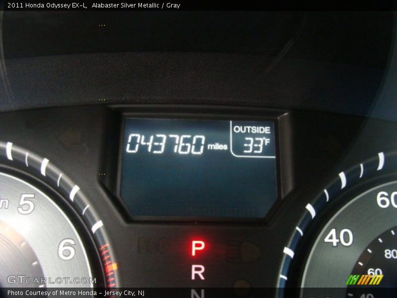 Alabaster Silver Metallic / Gray 2011 Honda Odyssey EX-L