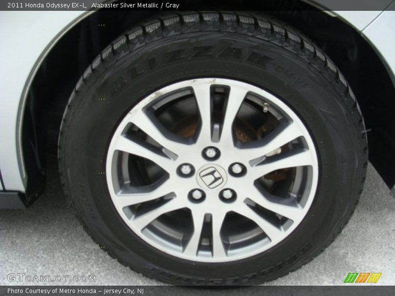 Alabaster Silver Metallic / Gray 2011 Honda Odyssey EX-L