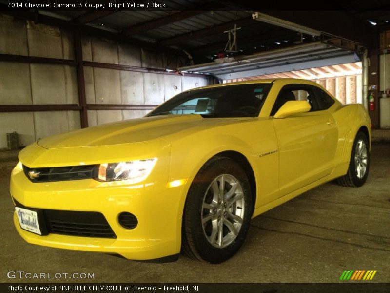 Bright Yellow / Black 2014 Chevrolet Camaro LS Coupe