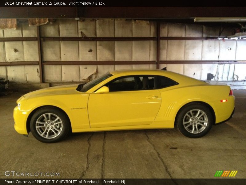 Bright Yellow / Black 2014 Chevrolet Camaro LS Coupe