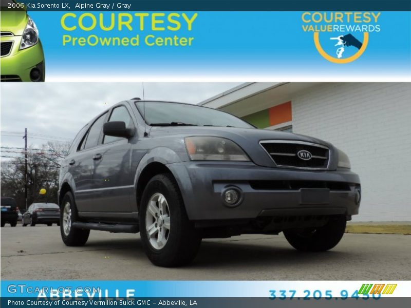 Alpine Gray / Gray 2006 Kia Sorento LX