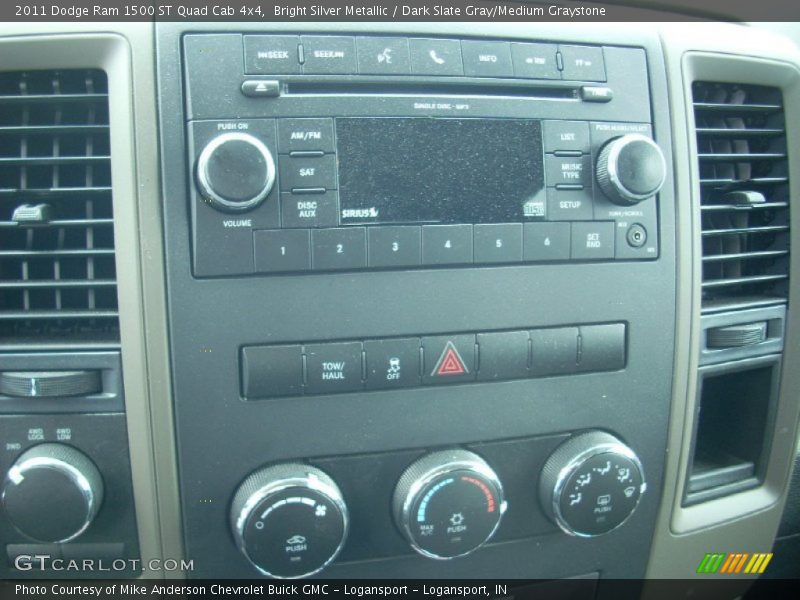 Bright Silver Metallic / Dark Slate Gray/Medium Graystone 2011 Dodge Ram 1500 ST Quad Cab 4x4