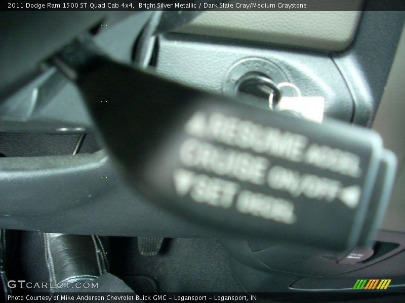 Bright Silver Metallic / Dark Slate Gray/Medium Graystone 2011 Dodge Ram 1500 ST Quad Cab 4x4