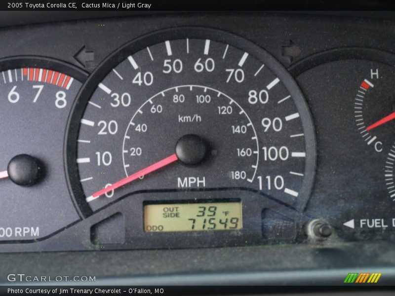 Cactus Mica / Light Gray 2005 Toyota Corolla CE