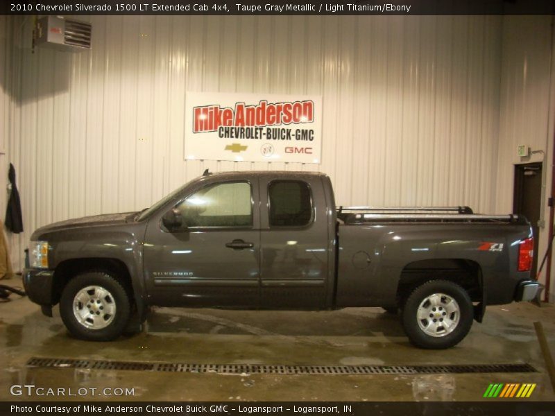 Taupe Gray Metallic / Light Titanium/Ebony 2010 Chevrolet Silverado 1500 LT Extended Cab 4x4
