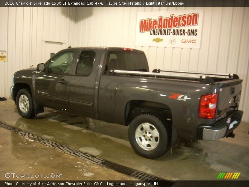 Taupe Gray Metallic / Light Titanium/Ebony 2010 Chevrolet Silverado 1500 LT Extended Cab 4x4