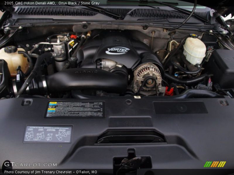 Onyx Black / Stone Gray 2005 GMC Yukon Denali AWD
