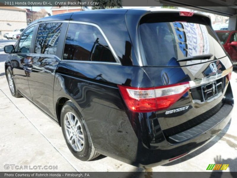 Crystal Black Pearl / Gray 2011 Honda Odyssey EX-L