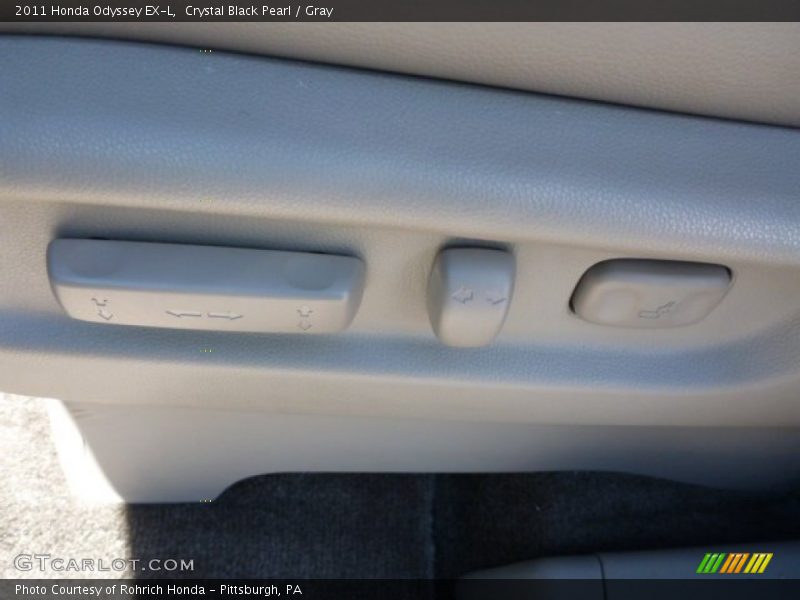 Crystal Black Pearl / Gray 2011 Honda Odyssey EX-L