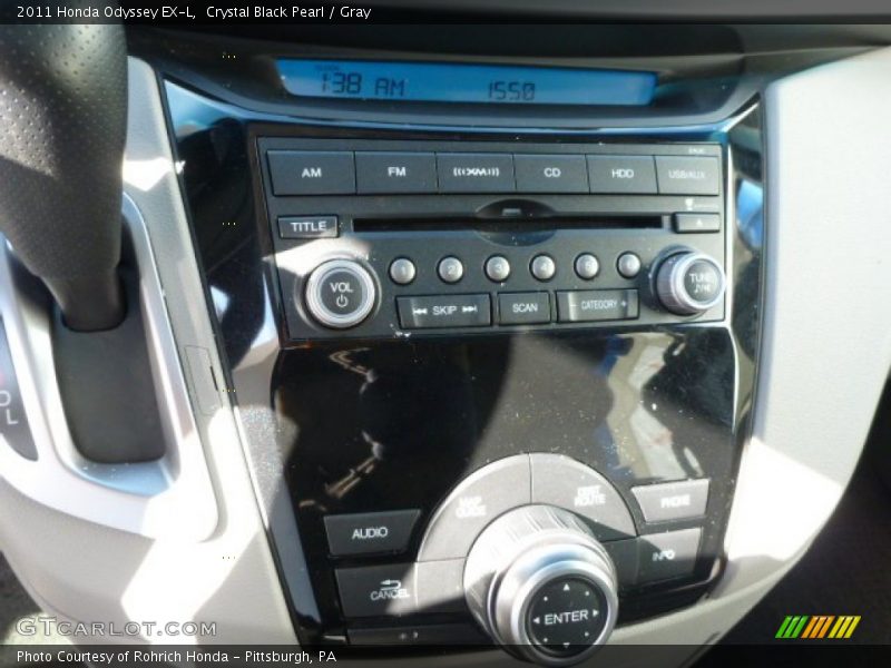 Crystal Black Pearl / Gray 2011 Honda Odyssey EX-L