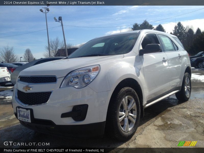 Summit White / Light Titanium/Jet Black 2014 Chevrolet Equinox LS