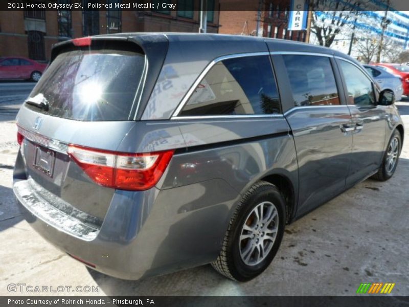 Polished Metal Metallic / Gray 2011 Honda Odyssey EX