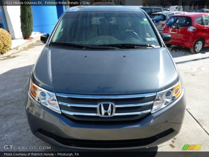 Polished Metal Metallic / Gray 2011 Honda Odyssey EX