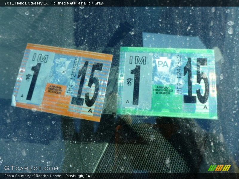 Polished Metal Metallic / Gray 2011 Honda Odyssey EX