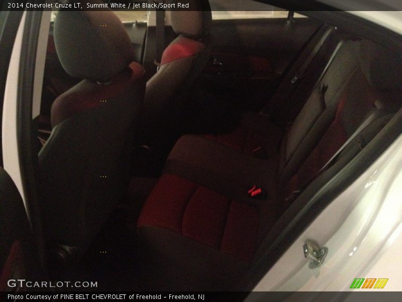 Summit White / Jet Black/Sport Red 2014 Chevrolet Cruze LT
