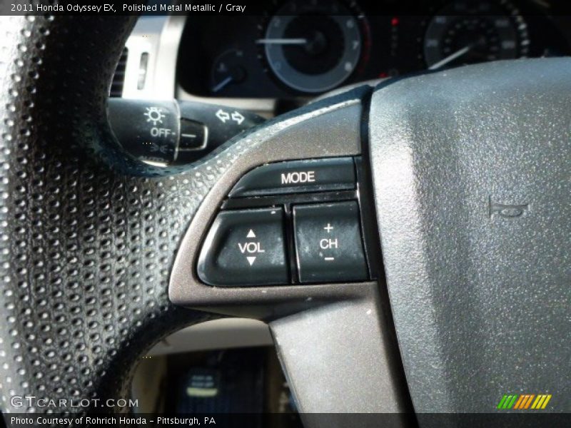 Polished Metal Metallic / Gray 2011 Honda Odyssey EX