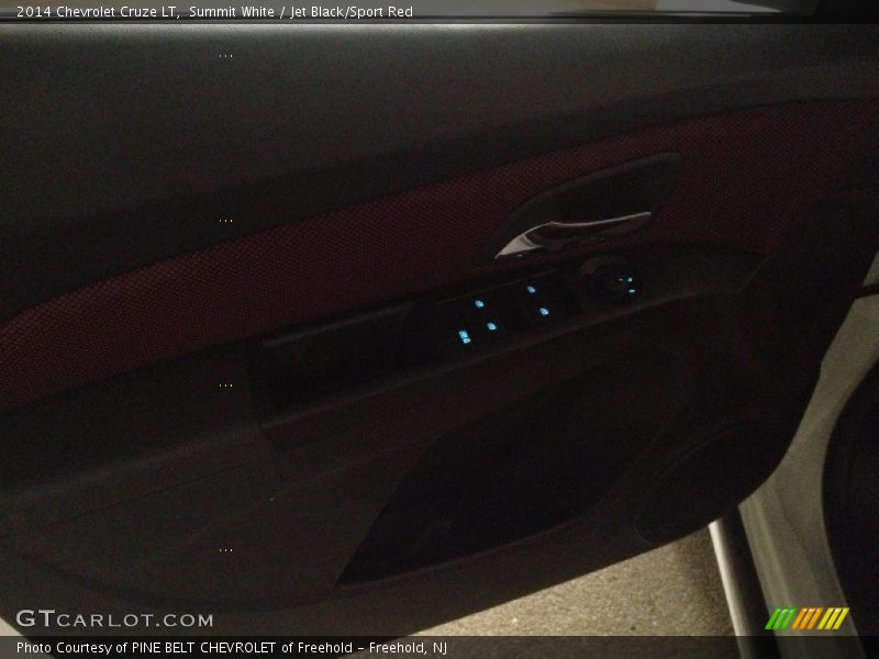 Summit White / Jet Black/Sport Red 2014 Chevrolet Cruze LT