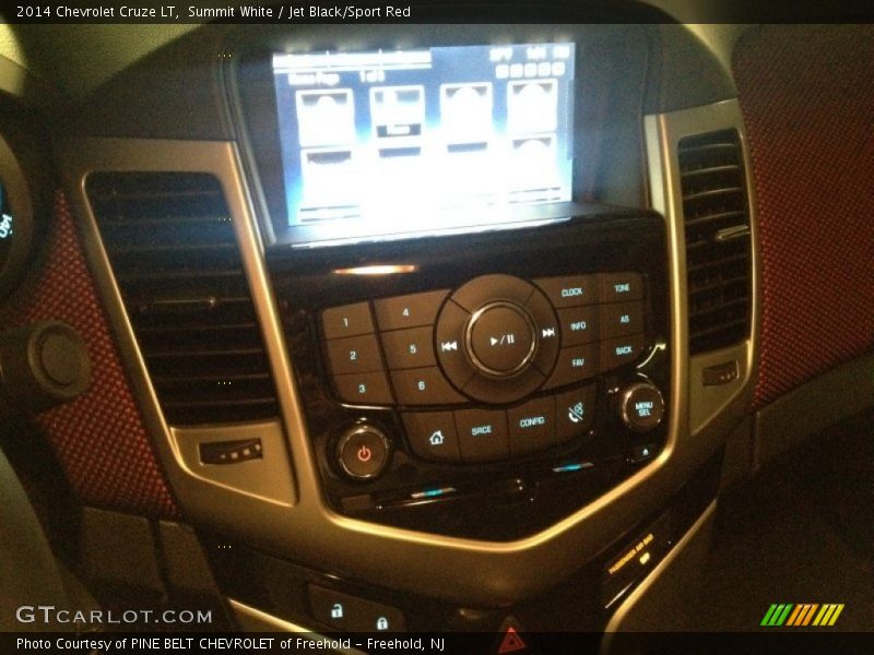 Summit White / Jet Black/Sport Red 2014 Chevrolet Cruze LT