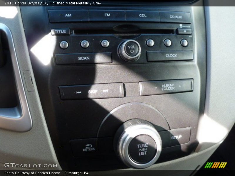 Polished Metal Metallic / Gray 2011 Honda Odyssey EX