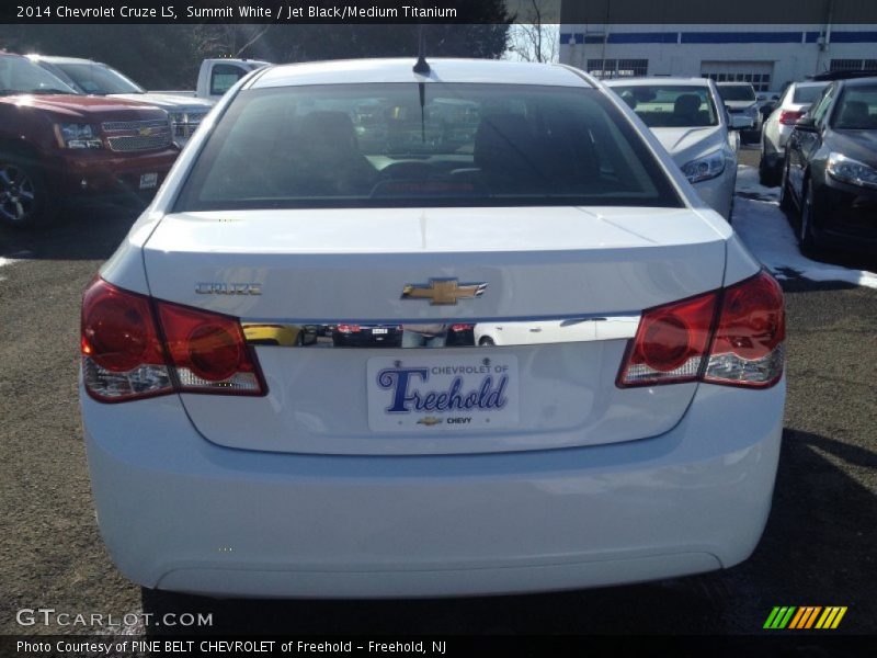 Summit White / Jet Black/Medium Titanium 2014 Chevrolet Cruze LS