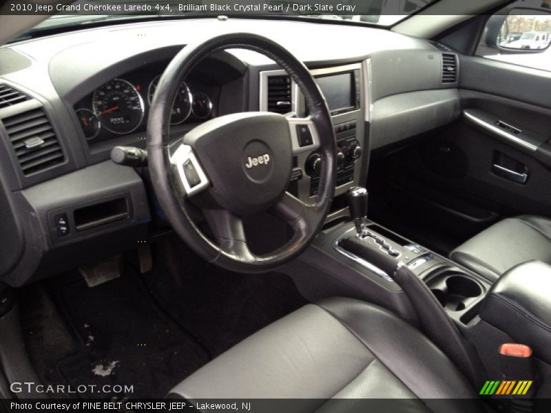 Brilliant Black Crystal Pearl / Dark Slate Gray 2010 Jeep Grand Cherokee Laredo 4x4